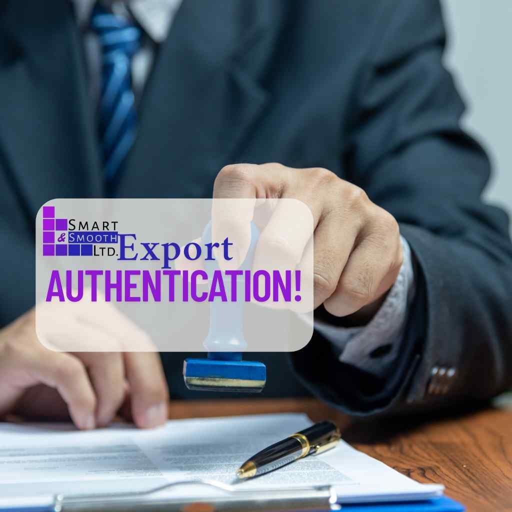 Certification of export documents